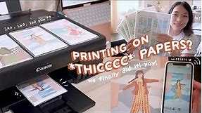 Studio vlog 🖨 making art prints on thick papers! Using Canon PIXMA G570 for art & sticker business