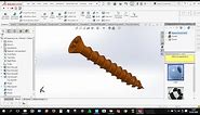 How to design Self tapping Screws in solidworks