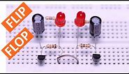 FLIP FLOP LED Flasher Circuit Using Transistor BC547 (Breadboard Tutorial)