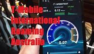 T-Mobile International Roaming in Sydney, Australia! (Test Web, Data Unlimited)
