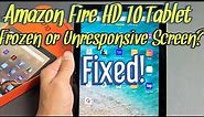 Amazon Fire HD 10 Tablet: Frozen or Unresponsive Screen? EASY FIX!