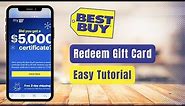 How to Use Gift Card Best Buy Online !