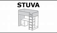 How to assemble the STUVA loft bed frame