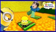 Despicable Me 3 Minion Game! Oh No Floor is Lava! Let's Play Roblox with Ryan's Family Review