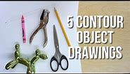 5 Contour Objects Drawing