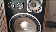 Sansui SP-X6700 HIFI Speaker demo with dire straights money for nothing