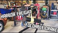 Harbor Freight 1 TON Foldable Crane Unboxing, Setup, and Review