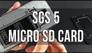 Samsung Galaxy S5 - How to insert and use microSD cards