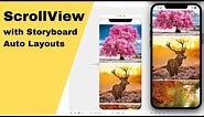 Add ScrollView in iOS with storyboard (Xcode) - Easiest way