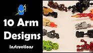 How To: 10 Bionicle Arm Designs (Instructions)