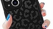 tharlet Compatible with iPhone 14 Leopard Case with Camera Protection - Leopard iPhone 14 Case Cheetah Print - Black Leopard iPhone 14 6.1 Inch Leopard Case