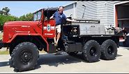 5 Ton Military Cargo 6x6 M925A2 Repurposed Fire and Rescue, walkaround and drive