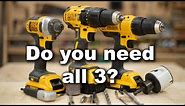 How to Use a Drill/Driver, Impact Driver, & Hammer Drill and How They're Different