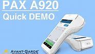 Pax A920 Smart Terminal - Quick Sale