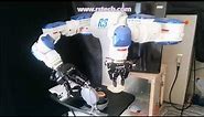 Yaskawa Motoman Dual Arm Robot cooking an Egg Sandwich