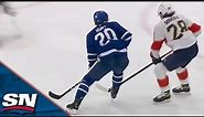 Dryden Hunt Goes Hard The Net Against Panthers For First Goal As A Maple Leaf