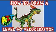 How to Draw a LEVEL 40 VELOCIRAPTOR