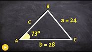 How to determine if you have 0,1 or 2 triangles for the ambiguous case
