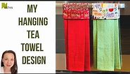 How to Make a Hanging Tea Towel Tutorial - Easy Last Minute DIY Gift