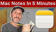 How to Use Mac Notes In 5 Minutes
