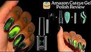 Trying Amazon Cateye Gel Polish | Fall Nail Trends | Easy Nail Art