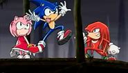 Sonic X Deleted Scene: Knuckles Scare Sonic By Stomping On The Bridge