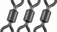 Fishing Barrel Swivels 20 to 50-Pack Fishing Swivels Rolling Swivels Saltwater Swivels Fishing Tackles Heavy Duty Stainless Terminal Tackle
