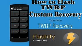 Huawei Y511-How to flash TWRP Custom Recovery on Your Android | With Flashify ROOTED