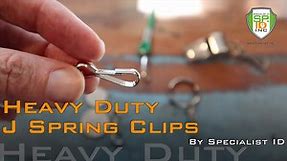 Spring Clip J Hooks for DIY Lanyards & Beading - SPID-2370
