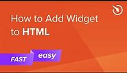 How to Add Widget to HTML code (free & easy)