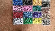 500PCS Straight Pins with Colored Ball Glass Heads ,15mm