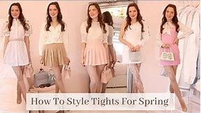 How To Style Tights For Spring | Molly Jo