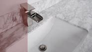 Vanity Art 36 inch Bathroom Vanity with Single Sink, Modern Wood Bath Vanity with Black Carrara Marble Top, Vanity Cabinet with Doors， Removable Shelf, Solid Wood Frame, Ceramic Sink, Tan VA7036B