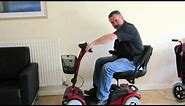 Mobility Scooter Seat Adjusting Demo