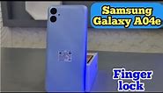 Samsung Galaxy A04e Fingerprint Lock Setting, How To Set Fingerprint In Samsung Galaxy A04e,