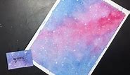 How To Make Watercolor Galaxy - Cách Vẽ Galaxy Bằng Màu Nước