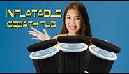 Ice therapy with inflatable ice bath tub most cost-effective solution