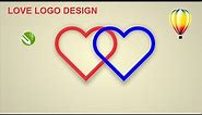 LOVE LOGO DESIGN TUTORIAL TEMPLATE IN COREL DRAW