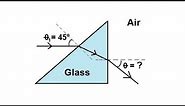 Physics 52 Refraction and Snell's Law (3 of 11) Light Ray Through A Prism