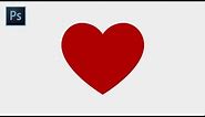 Learn how to create a Facebook heart emoji in Adobe Photoshop