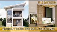 Modern House Design Idea (5x9 meters) 45sqm with 2 bedrooms