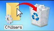 What If You Delete the AppData & Users Folder in Windows?