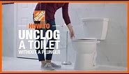 How to Unclog a Toilet Without a Plunger | Toilet Repair | The Home Depot