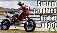 Custom Motorcycle Graphics Installed - CRF300L, XR301
