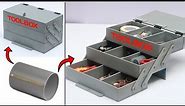 how to make a tool box using PVC pipe | creative idea with PVC pipe