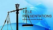 Justice court PowerPoint Template ✔ PPTX ✔ Presentation