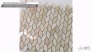 Apollo Tile Beige 11.8 in. x 12 in. Leaf Polished and Etched Marble Mosaic Floor and Wall Tile (5-Pack) (4.92 sq. ft./Case) APLBL8808CMA