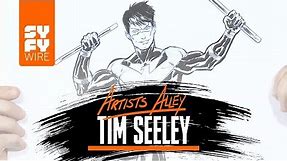 Tim Seeley Sketches Nightwing (Artists Alley) | SYFY WIRE