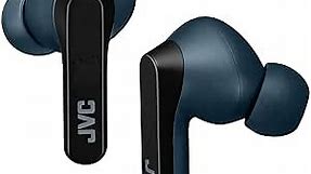 JVC RIPTIDZ True Wireless Headphones with Touch Sensor Operation, Single Ear use, IPX5, Bluetooth 5.1, Long Battery Life (up to 30 Hours) - HAA9TA (Blue), Small