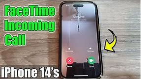 Incoming Call on FaceTime iPhone 14 Pro - iOS 16 Reflection Ringtone